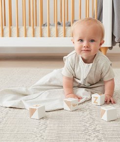 ergoPouch Śpiworek Jersey 3-12M 0.2TOG Grey Marle