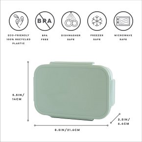 3 Sprouts Lunchbox Bento Green