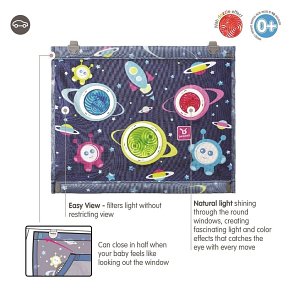 Benbat Zasłonka Przeciwsłoneczna Na Szybę XL - Space