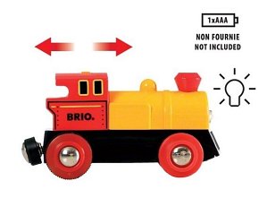 BRIO World Pociąg na Baterie z Betoniarką