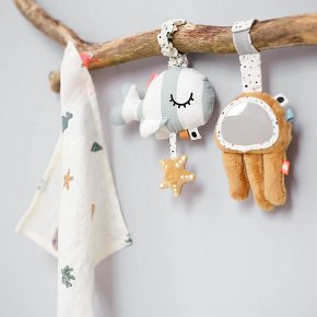 Done by Deer Sea Zawieszka dla Niemowlaka 2szt. Blue/Mustard