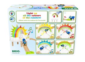 BRIO Moja Pierwsza Kolejka Świecąca Tęcza