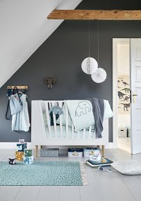 Done by Deer Łóżeczko 60x120 cm Grey