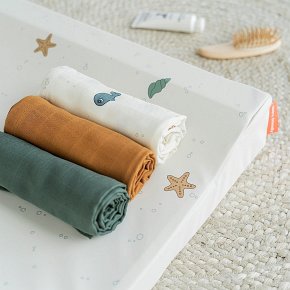 Done by Deer Pieluszka Sea 70x70cm 3szt Colour Mix