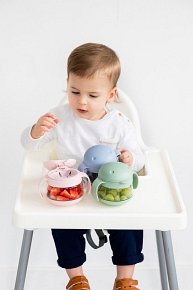 Ubbi Pojemnik na Przekąski Tweat 2 szt. Sage/Blush Pink