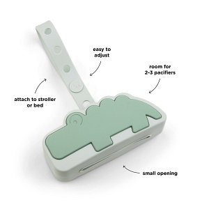 Done by Deer Etui na Smoczek Krolodyl Croco Green