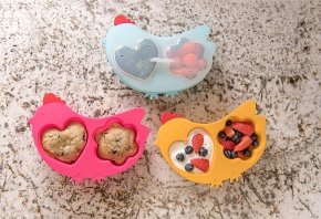 Innobaby Pojemnik Silikonowy Chicken Pink