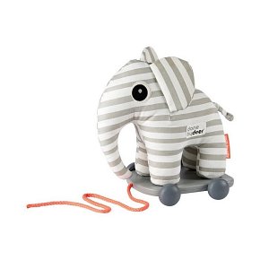 Done by Deer Słonik do Ciągnięcia Grey