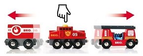 BRIO World Pociag Straży Pożarnej