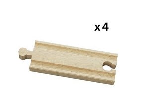 BRIO World Tory Krótkie Proste Zestaw 4szt