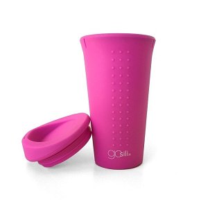 GoSili Kubek Podróżny Silikonowy Hot Pink