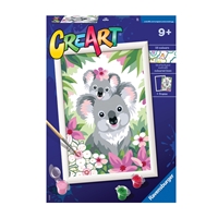 CreArt Malowanie Po Numerach Dla Dzieci – Słodkie koale