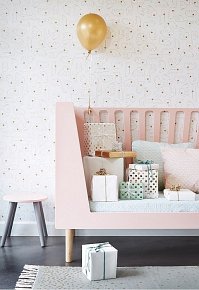 Done by Deer Łóżeczko 60x120 cm Powder