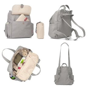 Babymel Torba Plecak Robyn Grey Eko Skóra