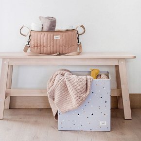 3 Sprouts Pudełko na Zabawki Recycled Terrazzo Light Gray