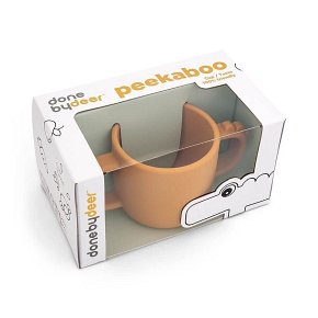 Done by Deer Peekaboo Kubek Silikonowy Croco Mustard