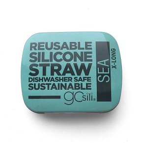GoSili Słomka Silikonowa X-Long w Etui Sea