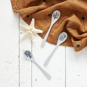 Done by Deer Sea Zestaw Łyżeczek Mustard