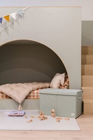 3 Sprouts Pudełko Zamykane Recycled Solid Green