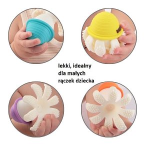 Mombella Gryzak Zabawka Ośmiornica Lemon