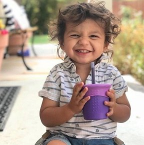 Silikids Słomki Silikonowe Cobalt/Berry