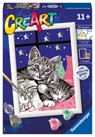 CreArt Classic Malowanie Po Numerach Dla Dzieci - Słodkie Kociaki