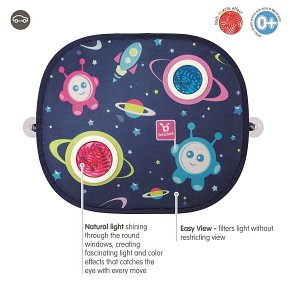 Benbat Zasłonka Przeciwsłoneczna Na Szybę - 2szt Space