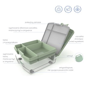 Ubbi Lunchbox Bento Sage