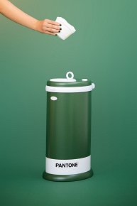 Ubbi Stalowy Kosz na Pieluchy Pantone Green