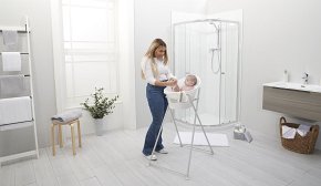 Shnuggle Wanienka dla Niemowlaka z Odpływem Baby Slate Grey