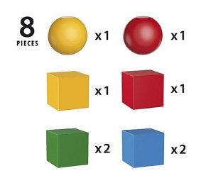 BRIO Drewniane Klocki Magnetyczne