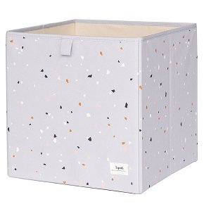 3 Sprouts Pudełko na Zabawki Recycled Terrazzo Light Gray