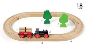 BRIO Classic Kolejka Drewniana