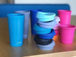 GoSili Kubek Podróżny Silikonowy Teal Conf