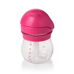 OXO Transitions Kubek ze Słomką 4m+ Pink