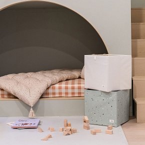 3 Sprouts Pudełko na Zabawki Recycled Solid Cream