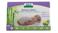 Aleva Naturals Bambusowe Pieluchy Rozmiar 1 (2-4kg) 32szt.
