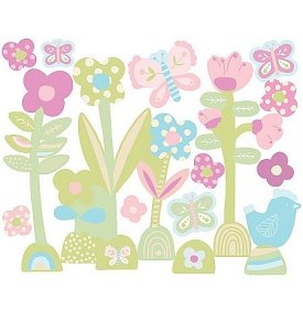 Wallies Naklejki Kolorowe Stokrotki