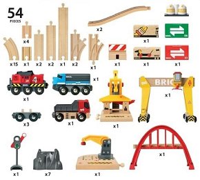 BRIO World Kolejka Drewniana Cargo Deluxe