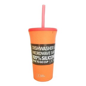 GoSili Kubek ze Słomką Tangerine/Spice