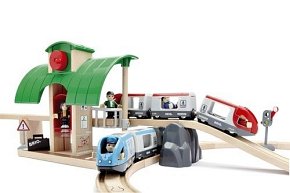 BRIO World Zestaw Kolejowy z Dworcem