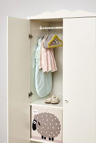 3 Sprouts Wieszaki Welurowe Sowa 10 szt