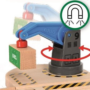 BRIO World Żuraw Dźwig Towarowy