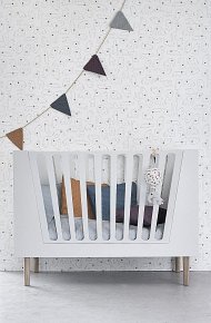 Done by Deer Łóżeczko 60x120 cm White