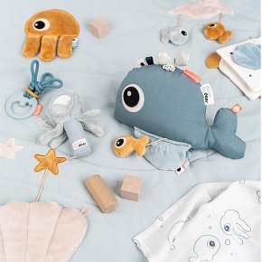 Done by Deer Grzechotka Piszczek z Lusterkiem Jelly Blue