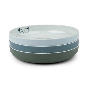 Done by Deer Yummy Talerz 3 szt. Blue