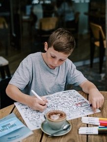 HeyDoodle Mata Silikonowa do Kolorowania A3 - Wesołych Świąt