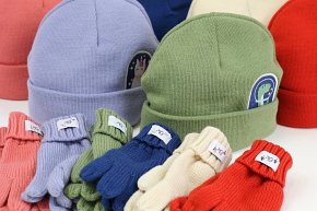 FlapJack Komplet Zimowy dla Dzieci Czapka i Rękawiczki Miś L