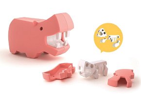 Halftoys Magnetyczny Składany Hipopotam z Książeczką