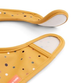 Done by Deer Śliniak z Kieszonką 2szt Raffi Mustard